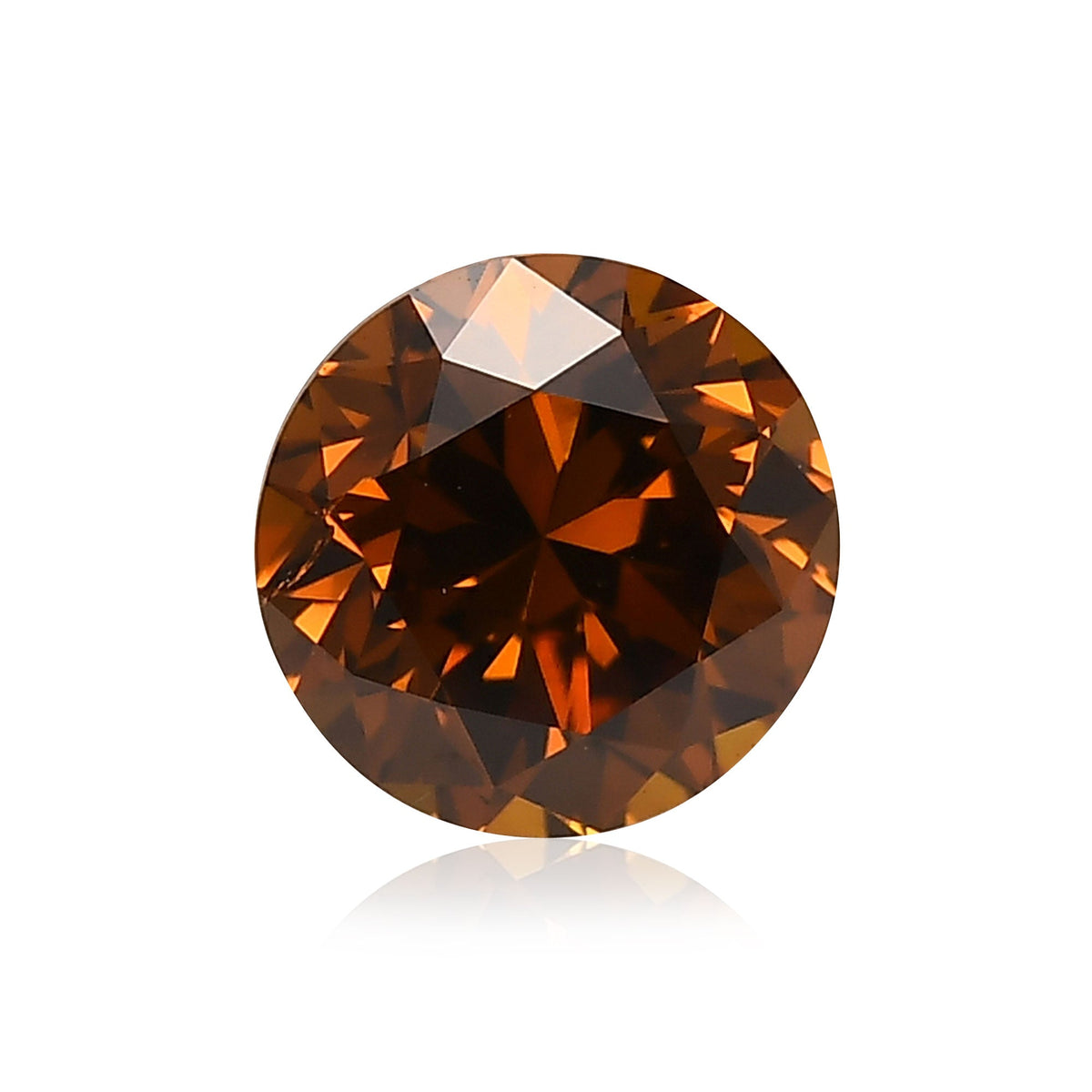 Round Diamond | 1.04 ct | Fancy Deep Brown Orange | SI2 | GIA | Ref 530886