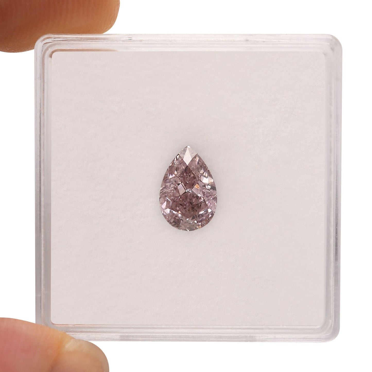 1,07 Karat Fancy Brown Pink Birnenförmiger Diamant SI2 GIA