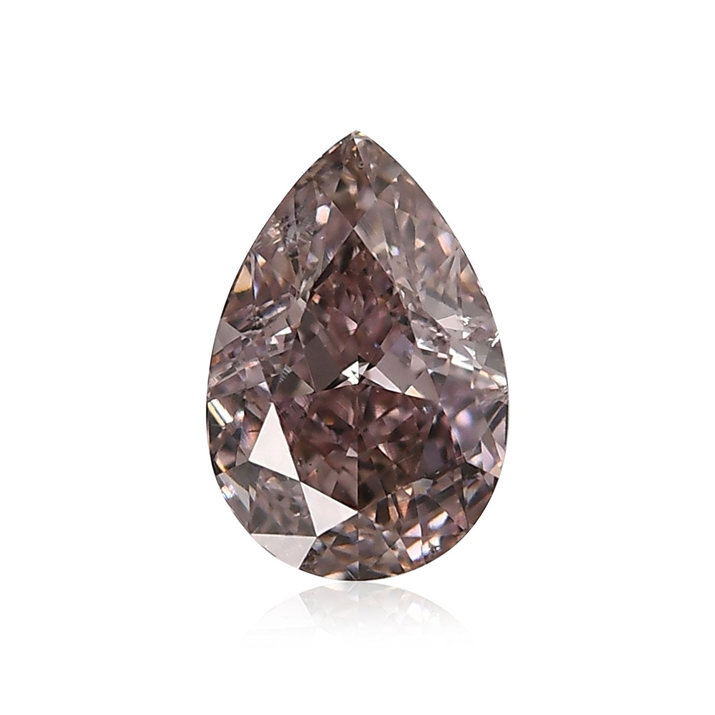 1,07 Karat Fancy Brown Pink Birnenförmiger Diamant SI2 GIA