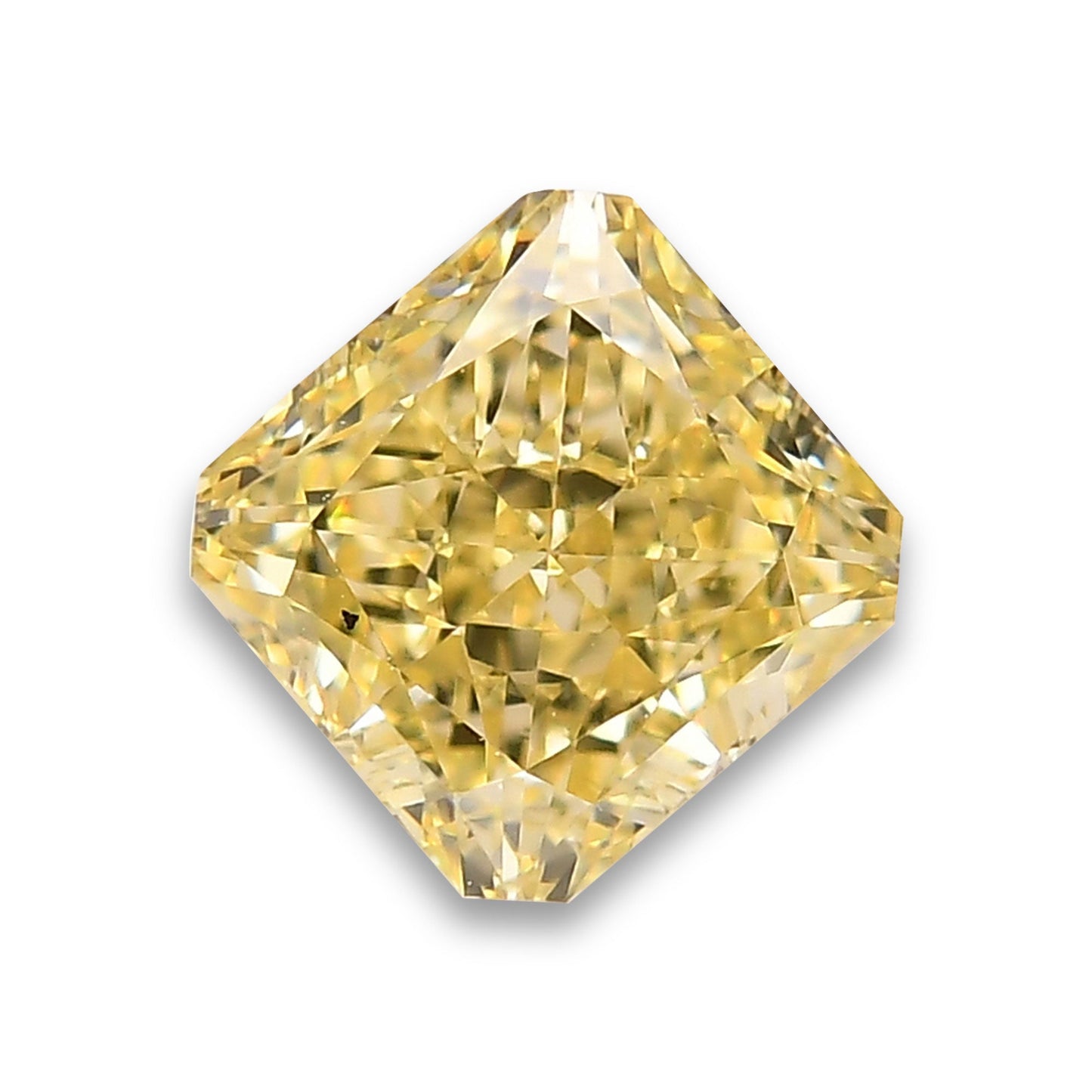 1.26 Carat Fancy Yellow Radiant Diamond VS2 GIA
