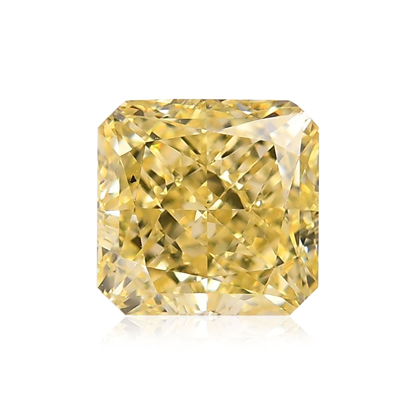 1.26 Carat Fancy Yellow Radiant Diamond VS2 GIA