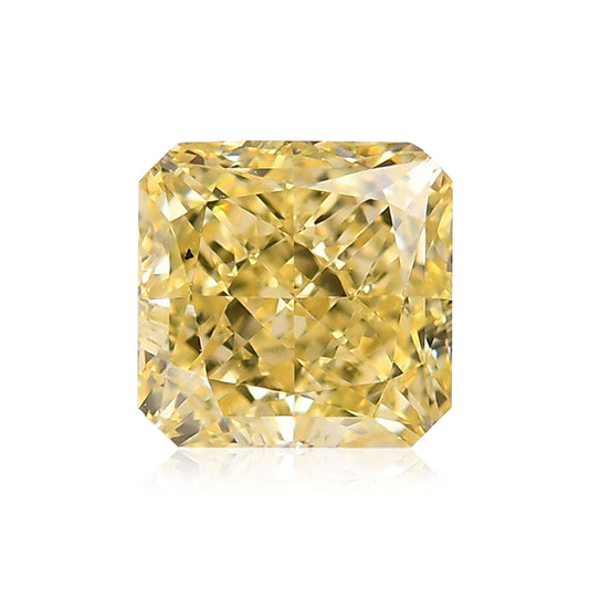 1,26 Karat Fancy Yellow Radiant VS2 GIA