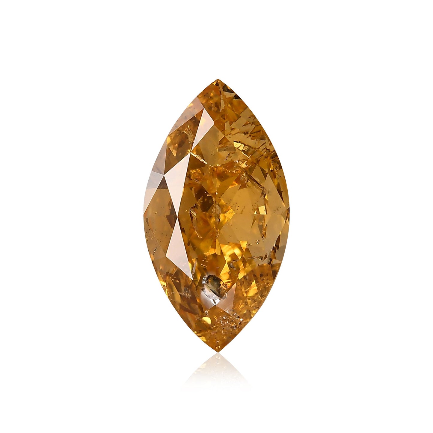 1,70 Karat Fancy Intense Yellow Orange Marquise-Diamant, GIA-zertifiziert