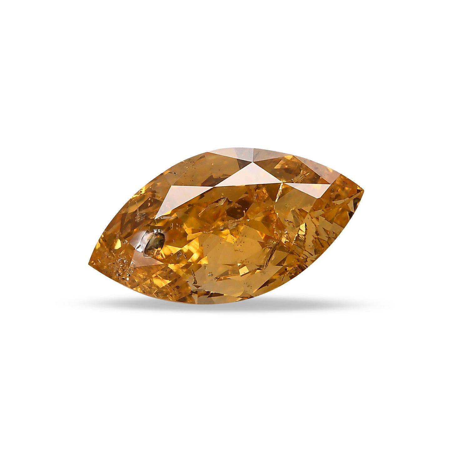 1,70 Karat Fancy Intense Yellow Orange Marquise-Diamant, GIA-zertifiziert