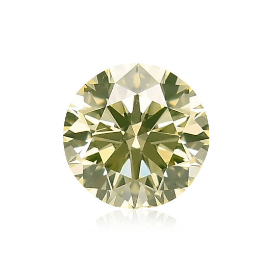0,37 Karat Fancy Grün-Gelb Runder Brillant Diamant SI1 GIA
