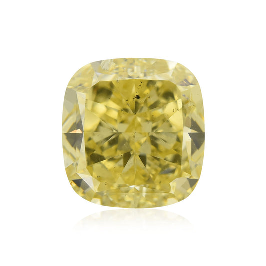 2,36 Karat Fancy Yellow Cushion Diamond SI2 GIA