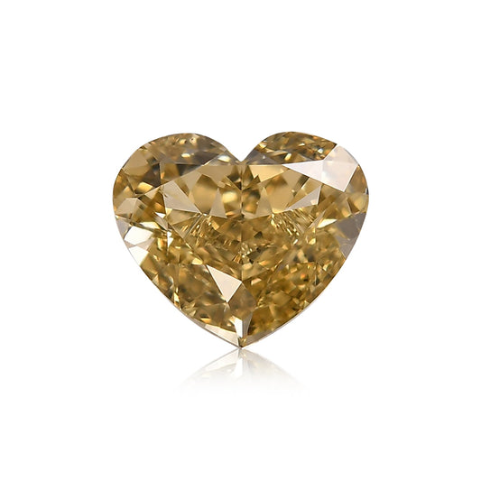 1,01 Karat Fancy Brownish Yellow Heart Diamant VS2 GIA
