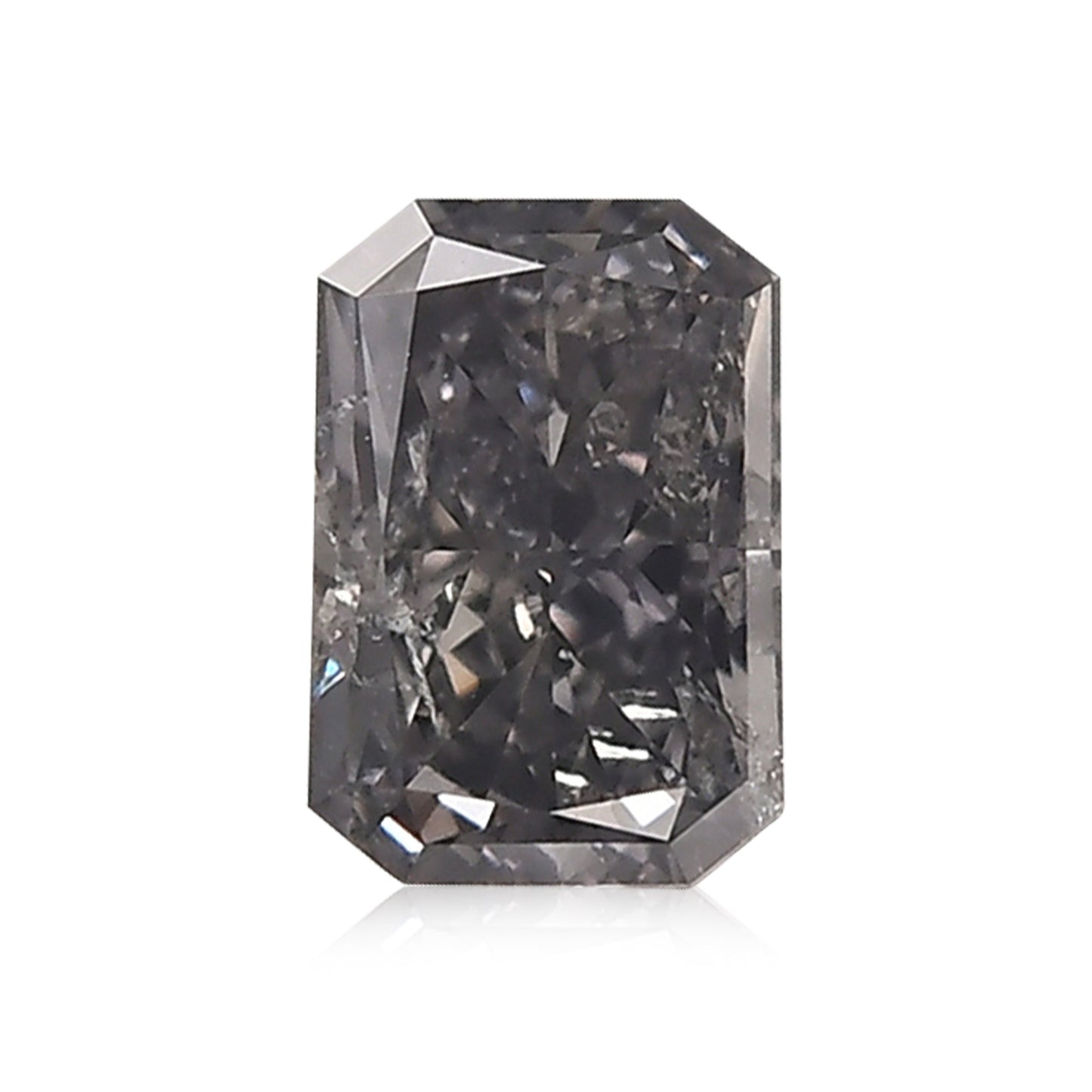 0,60 Karat Fancy Violet Gray Radiant Diamant I1 GIA