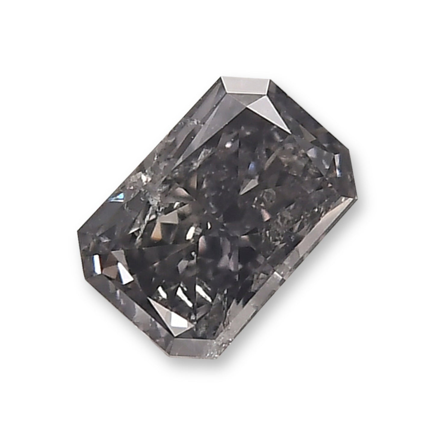 0,60 Karat Fancy Violet Gray Radiant Diamant I1 GIA