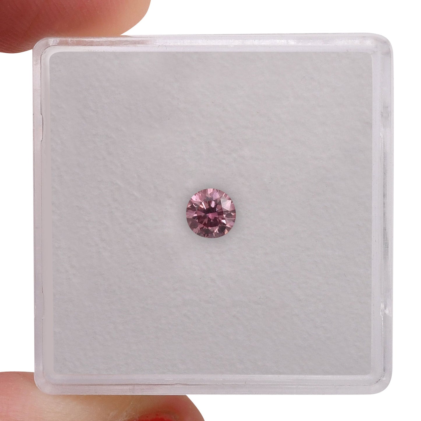 0,23 Karat Fancy Vivid Pink Runder Brillanter Argyle Diamant (VS2)