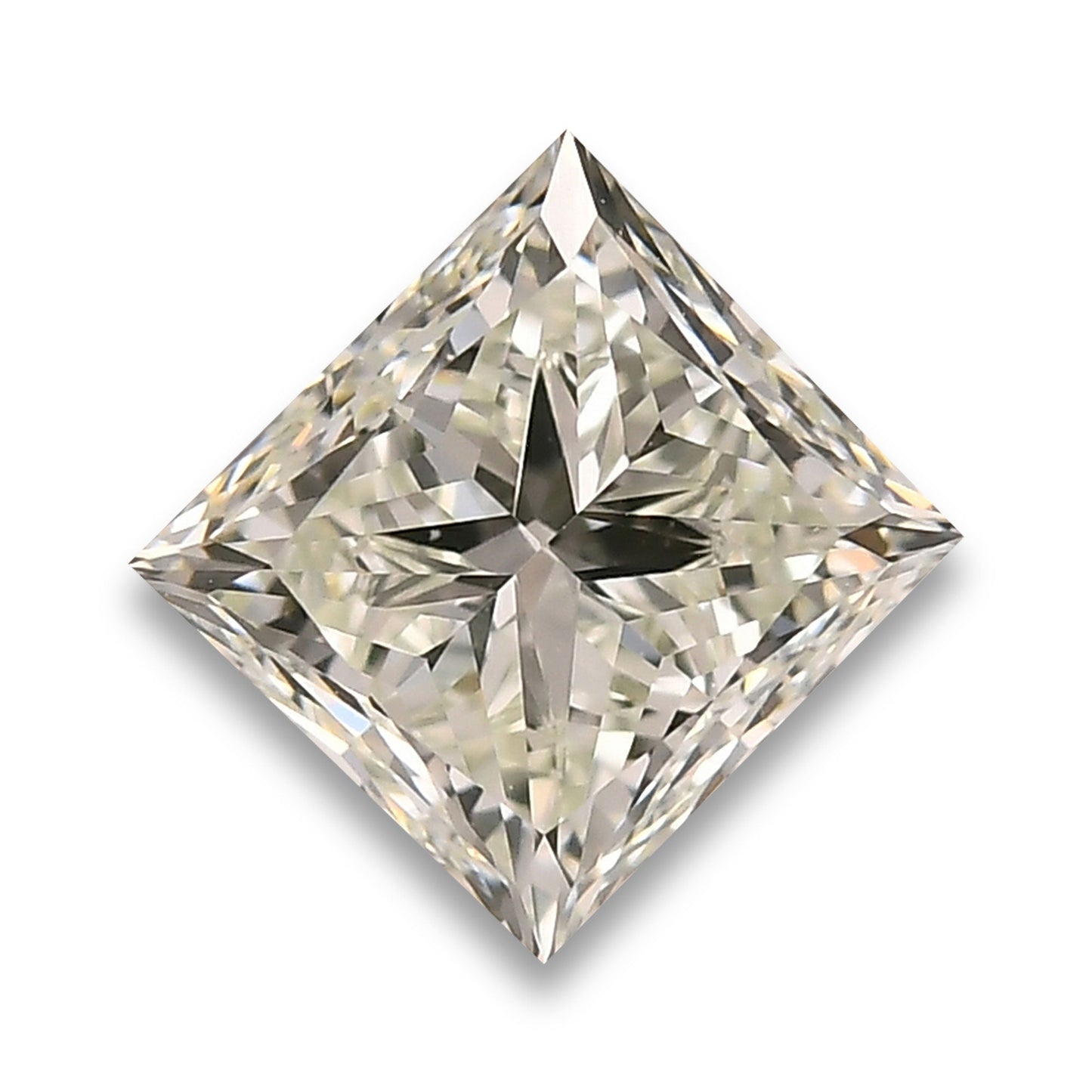 1,01 Karat sehr hellgrüner Prinzessdiamant VVS1 GIA