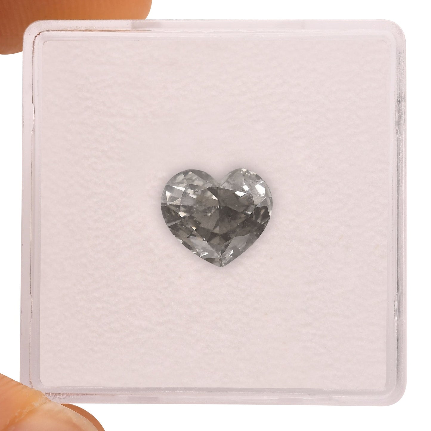 1,05 Karat Fancy Gray Herz-Diamant SI2 GIA