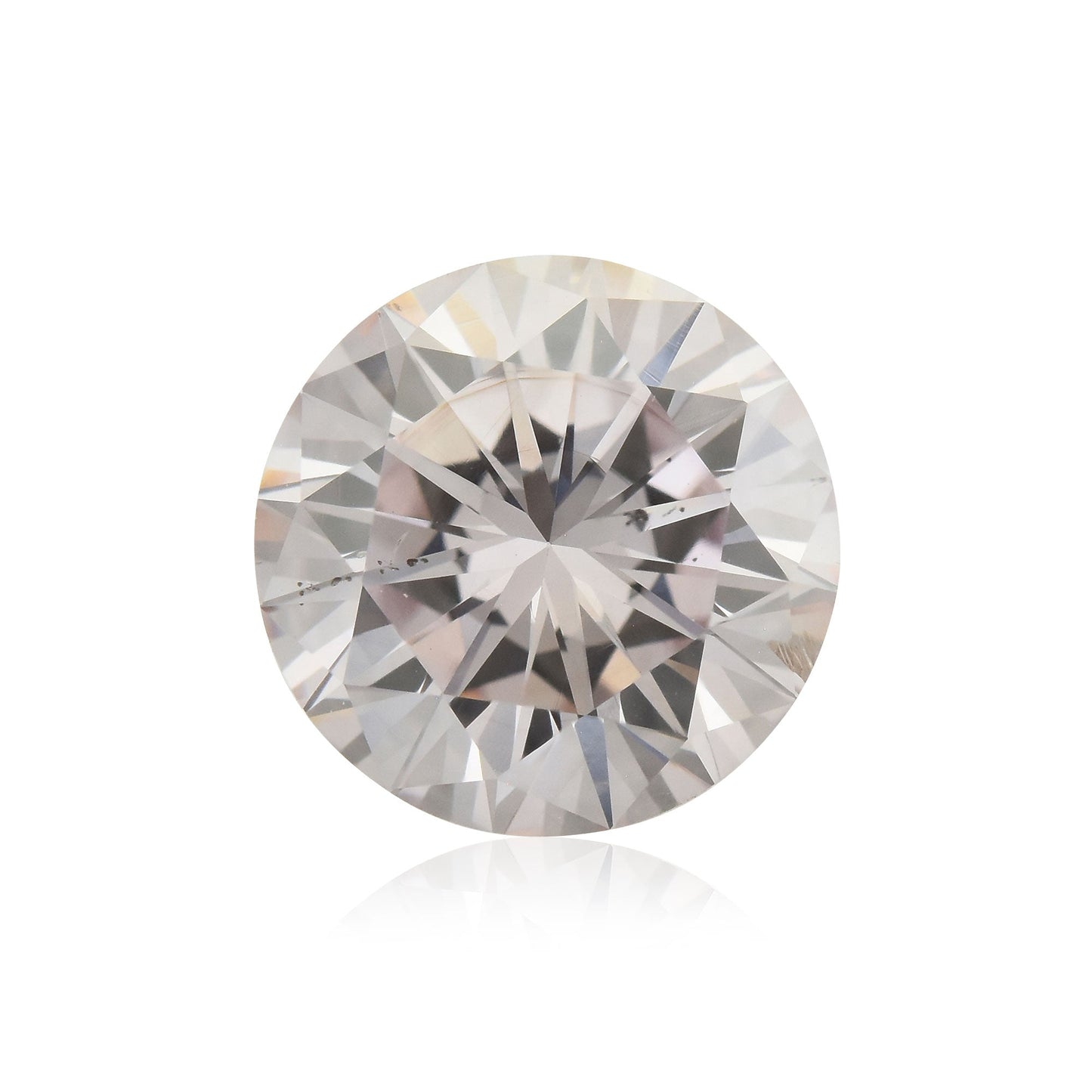 1,40 Karat hellrosa, runder Brillant-Diamant, SI2, GIA