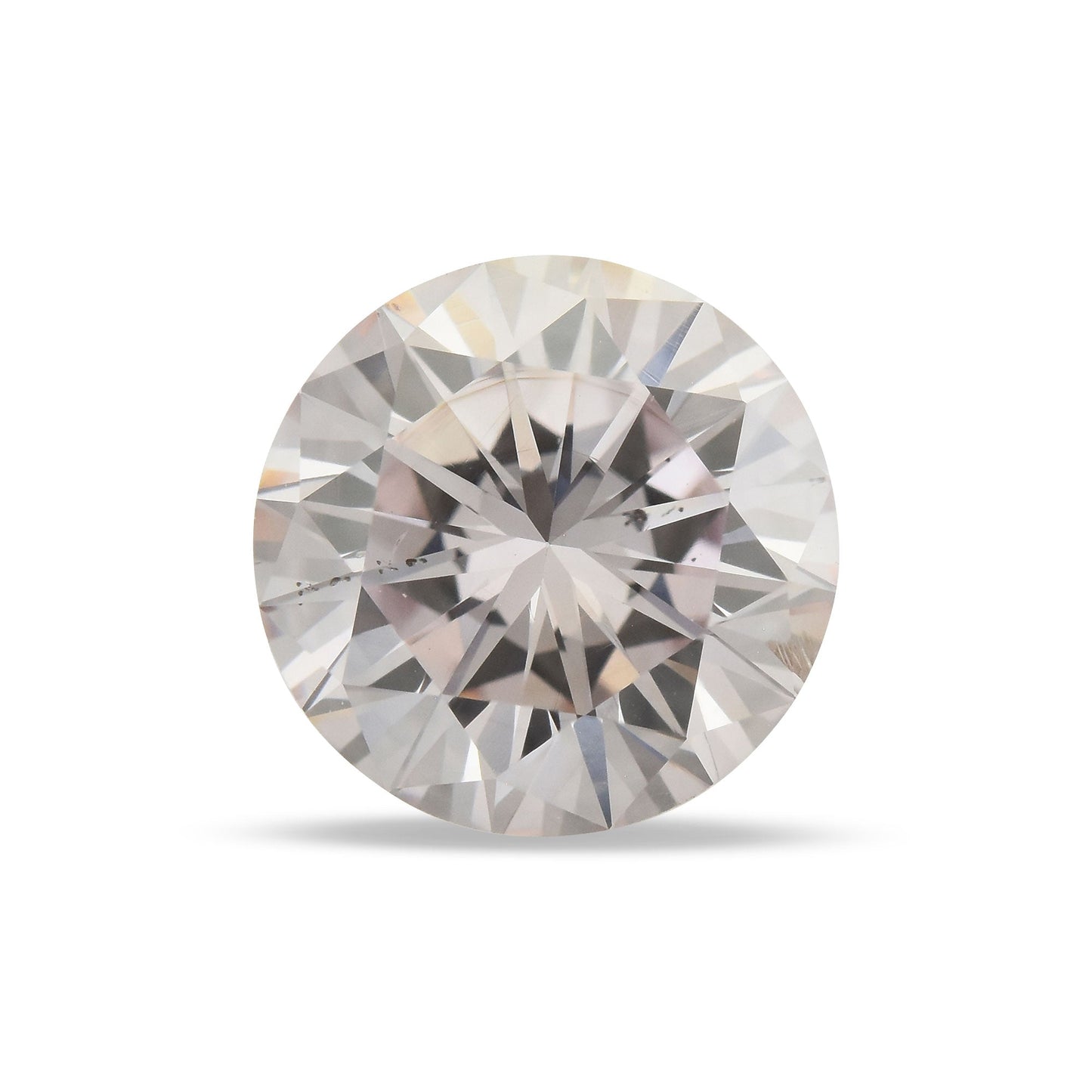 1,40 Karat hellrosa, runder Brillant-Diamant, SI2, GIA