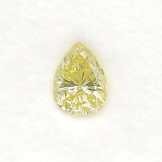 0,35 Karat Fancy Yellow Birnenförmiger Diamant (VS1) GIA