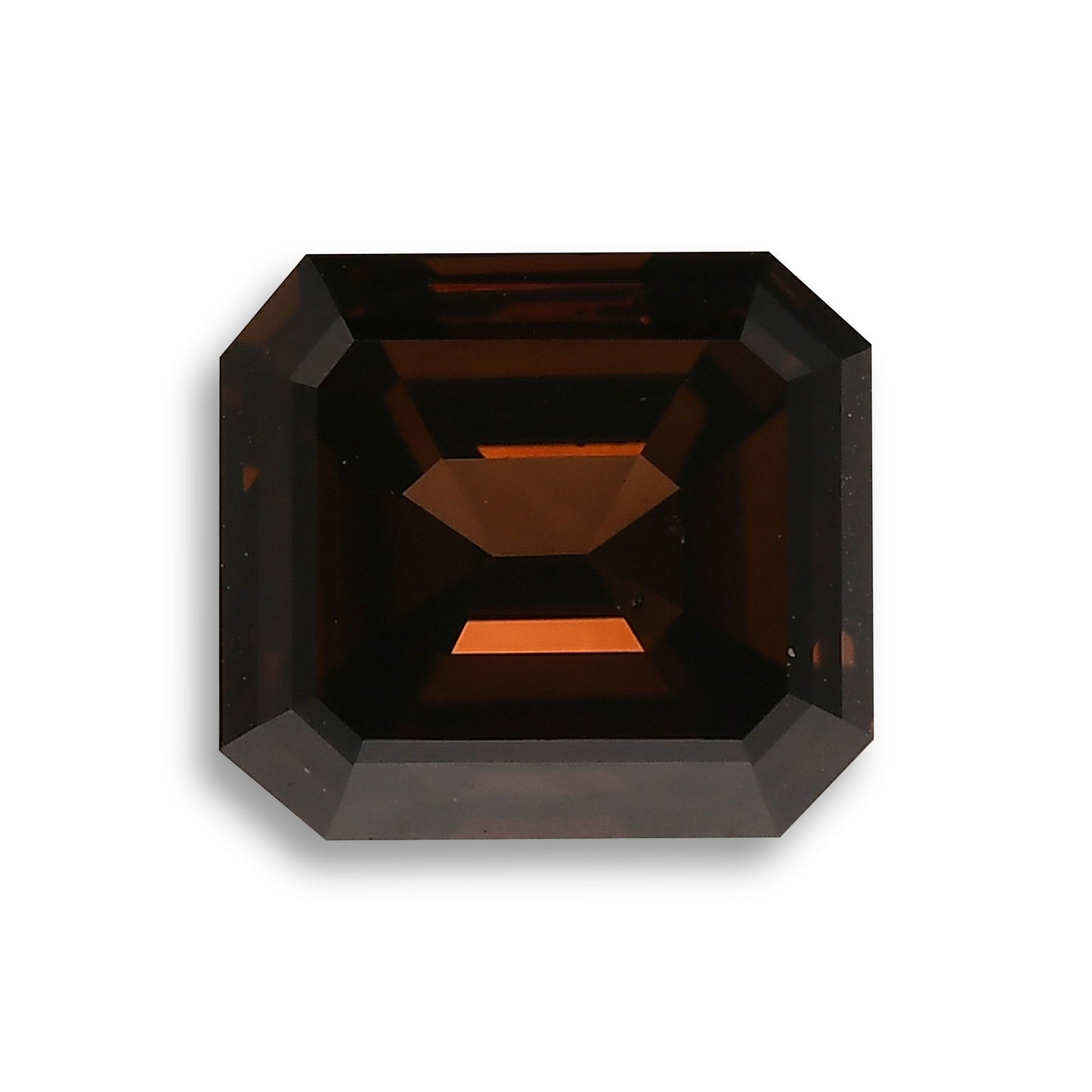 3,12 Karat Fancy Dark Orange Brown Emerald Diamond SI2 GIA