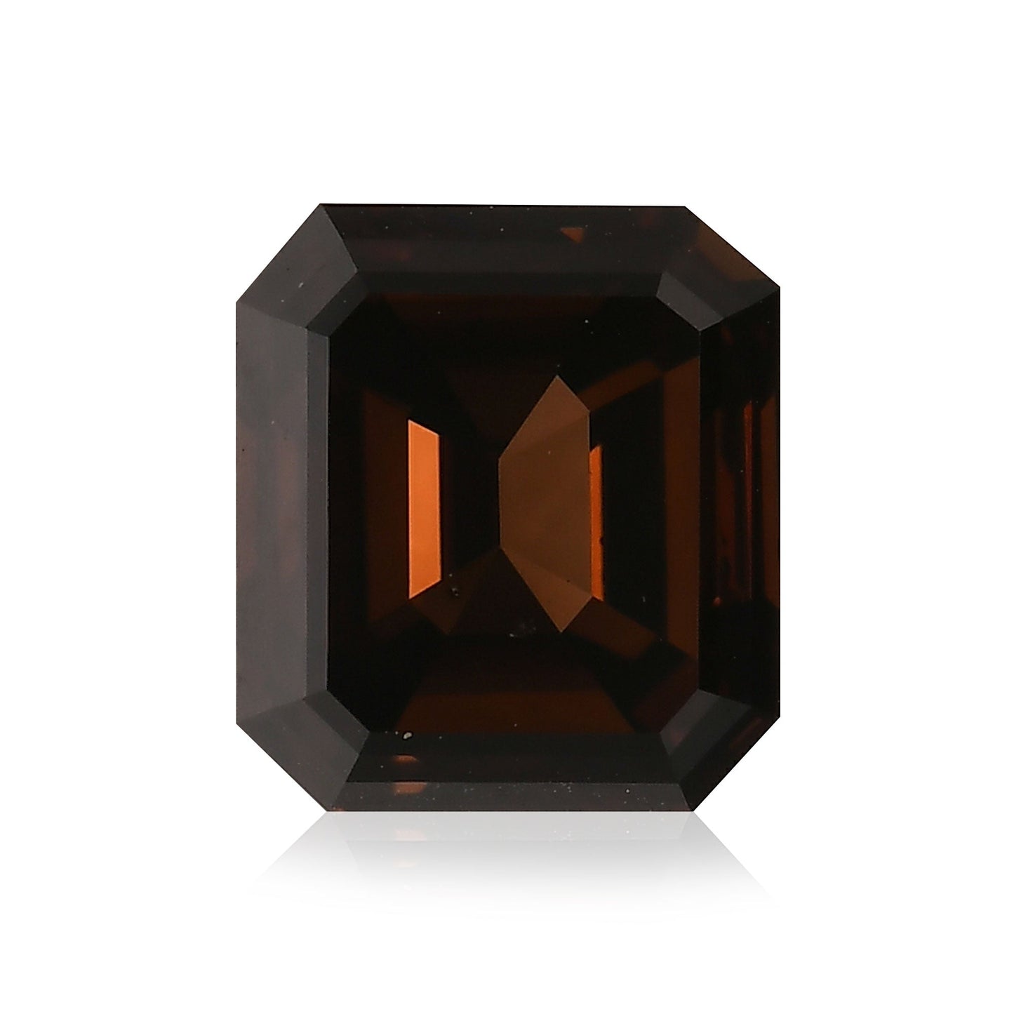 3,12 Karat Fancy Dark Orange Brown Emerald Diamond SI2 GIA