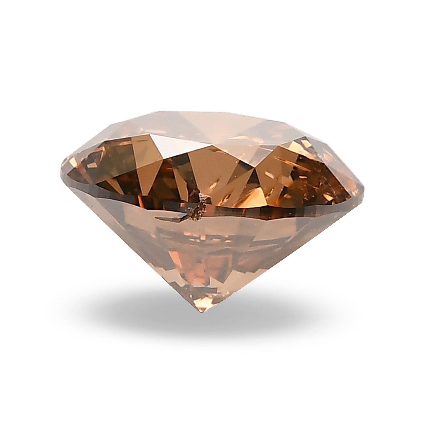 2,07 Karat Fancy Dark Orange Brown Round Brilliant (I2) GIA