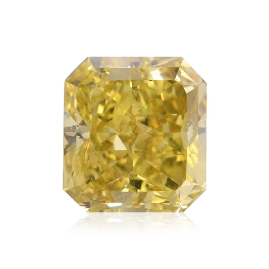 2,60 Karat Fancy Deep Brownish Greenish Yellow Radiant Diamant VS2 GIA