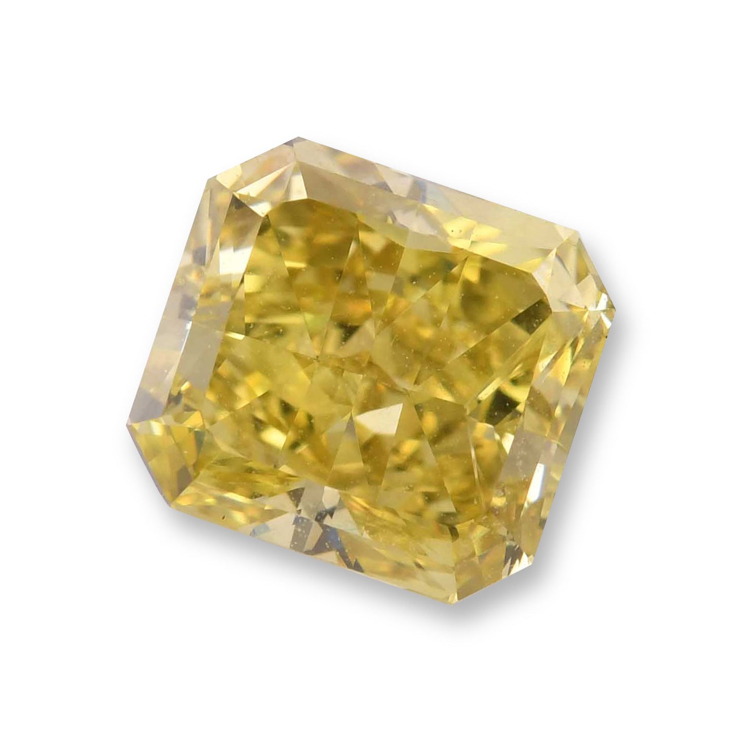 2,60 Karat Fancy Deep Brownish Greenish Yellow Radiant Diamant VS2 GIA