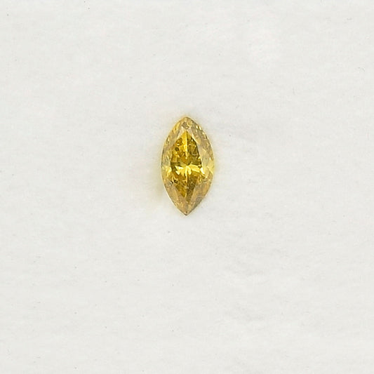0,22 Karat Fancy Deep Brownish Yellow Marquise-Diamant (SI2) GIA