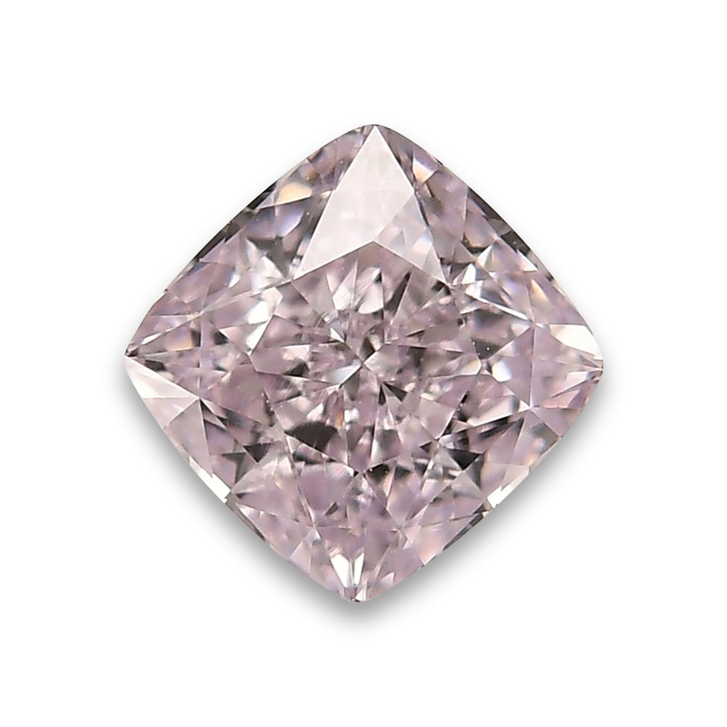 0,71 Karat Fancy Light Purplish Pink Cushion Diamond VS1 GIA