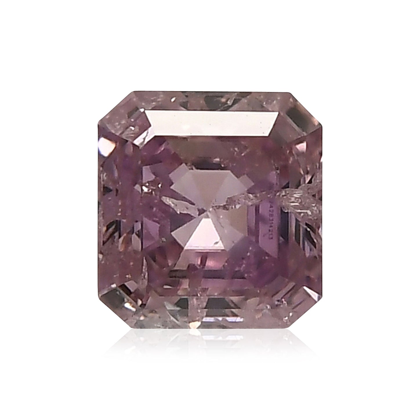 0,50 Karat Fancy Intense Purple Pink Emerald Diamond I2 GIA