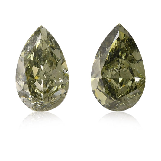 2,02 Karat Chamäleon-Birnen-Diamanten SI2 GIA
