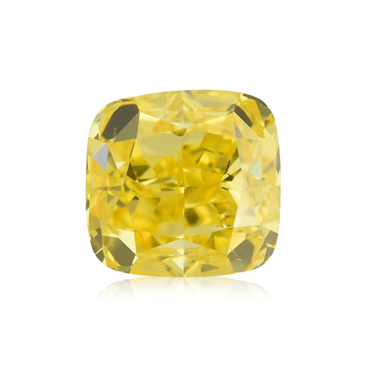 1,02 Karat Fancy Vivid Yellow Cushion Diamond SI1 GIA