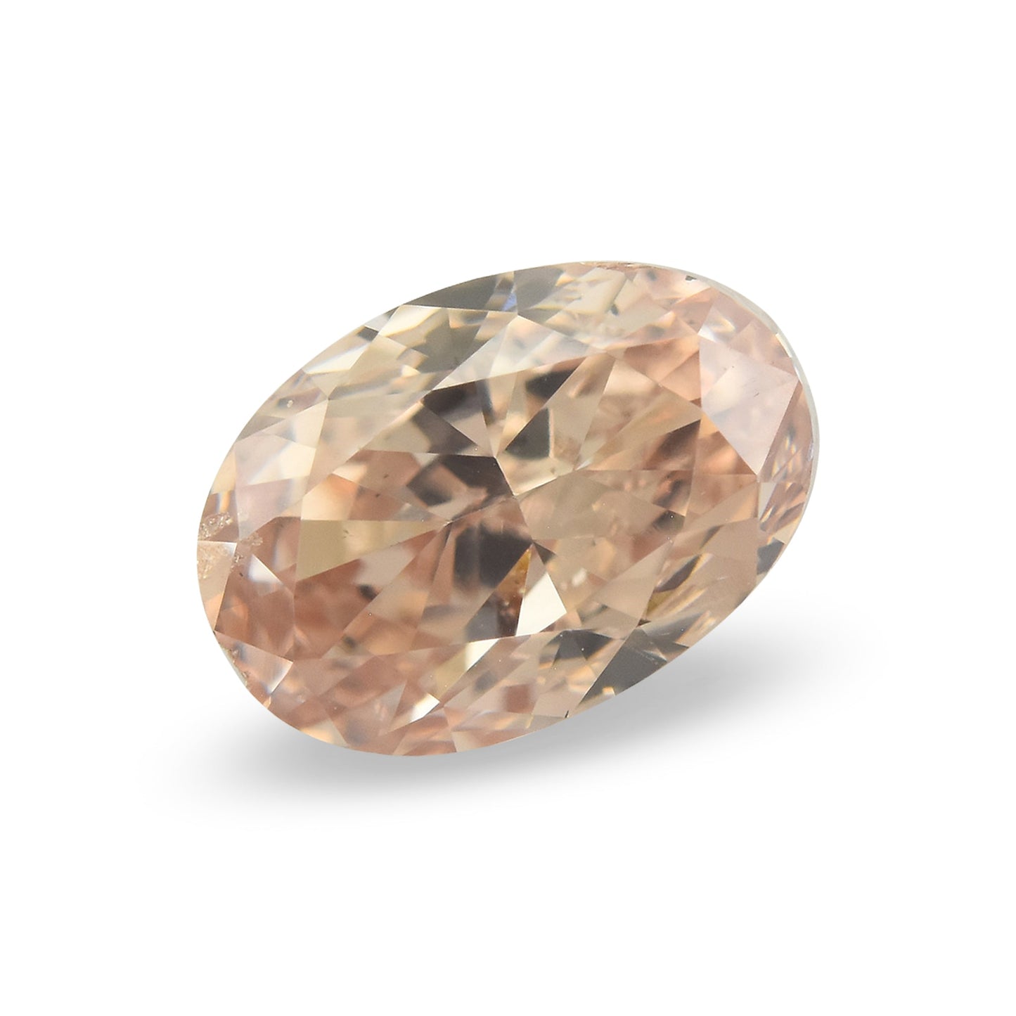 0,72 Karat Fancy Brown Pink Ovaler Diamant SI2 GIA