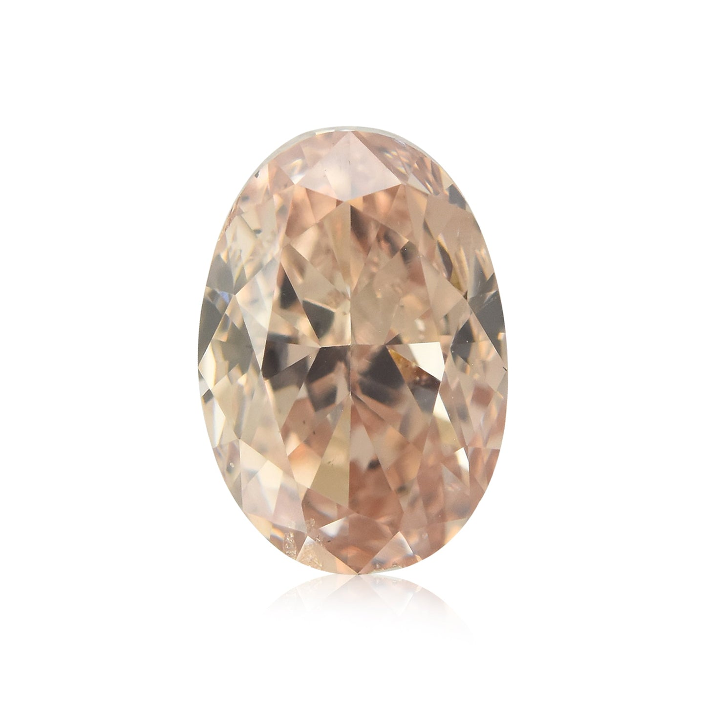 0,72 Karat Fancy Brown Pink Ovaler Diamant SI2 GIA