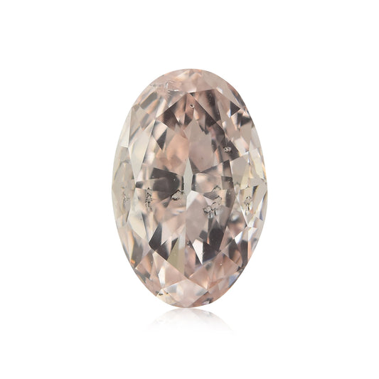 0,30 Karat Fancy Light Orange Pink Ovaler Diamant I1 GIA