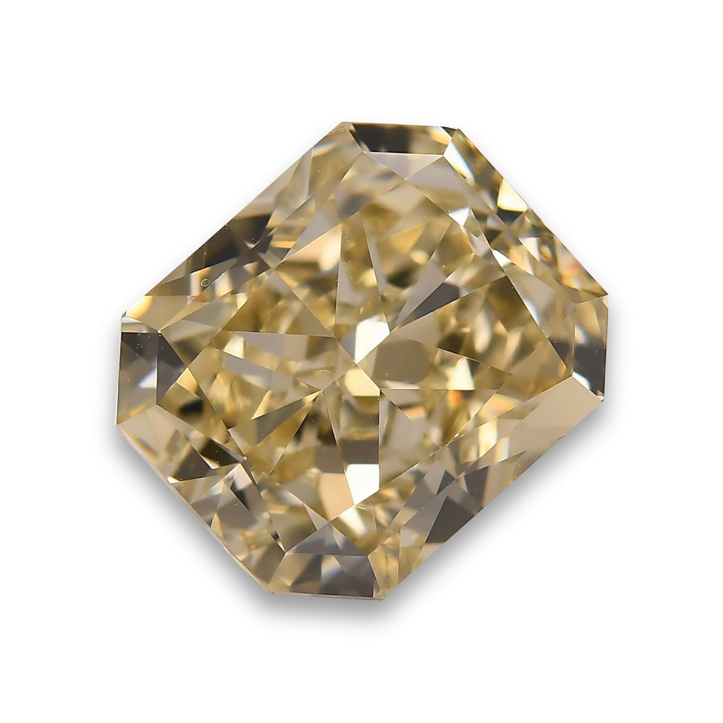 4,01 Karat Fancy Light Brownish Yellow Radiant VS1 GIA