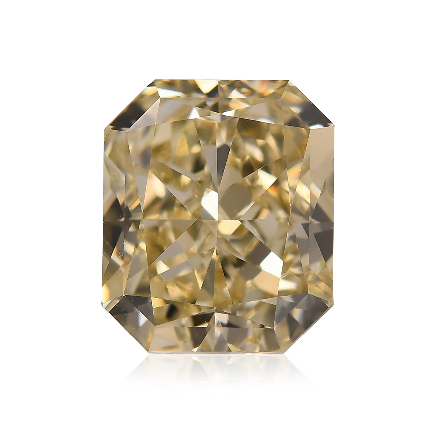4,01 Karat Fancy Light Brownish Yellow Radiant VS1 GIA