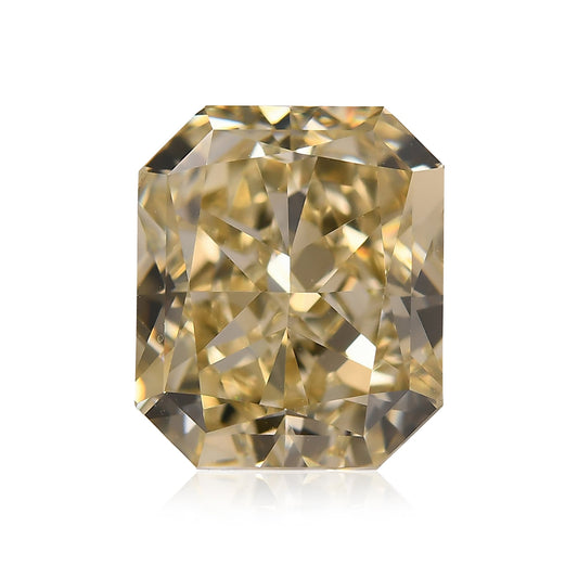 4,01 Karat Fancy Light Brownish Yellow Radiant VS1 GIA