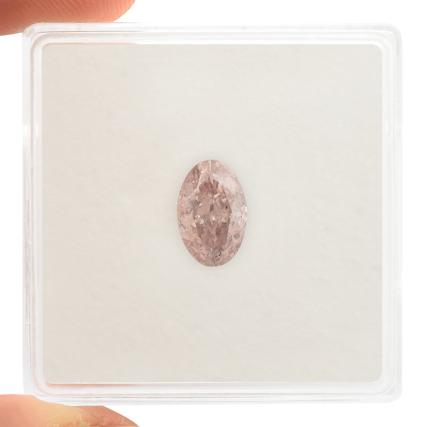 1,01 Karat Fancy Brownish Pink Ovaler Diamant SI2 GIA
