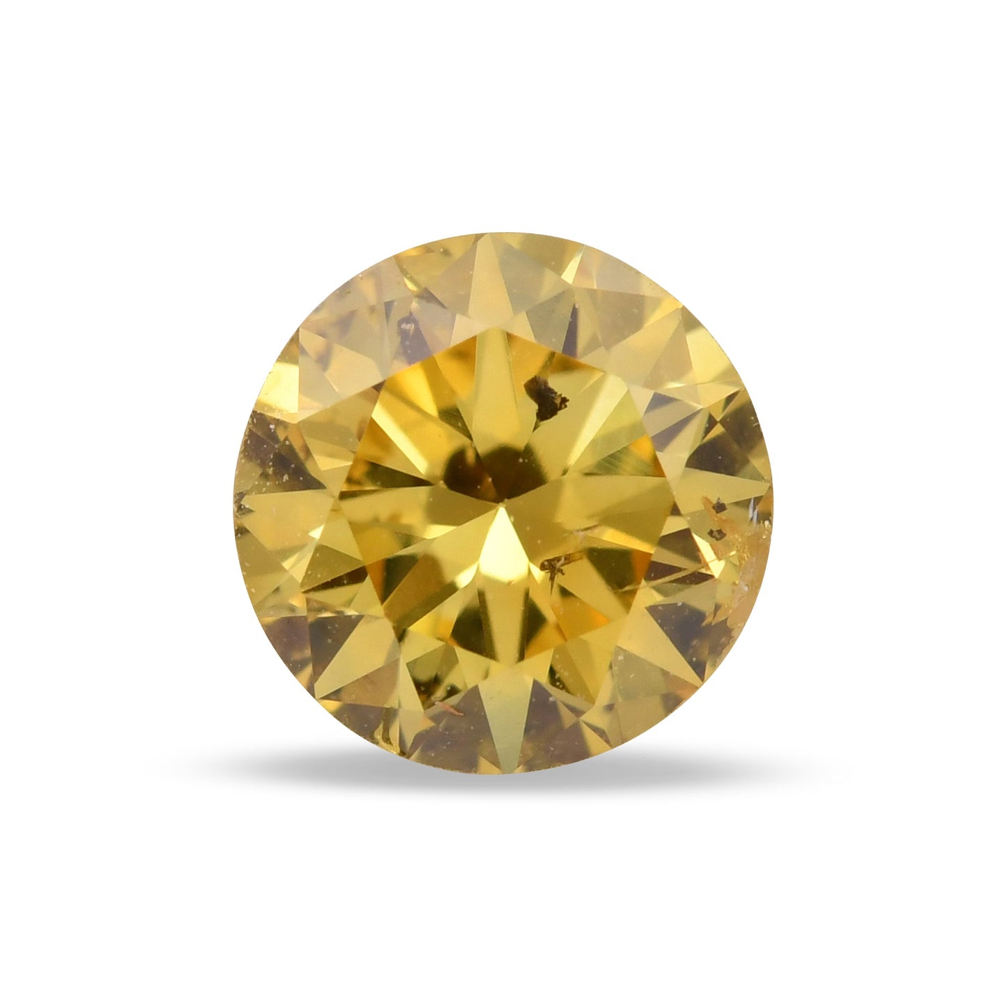 0,68 Karat Fancy Vivid Yellow Brillant (SI2) GIA