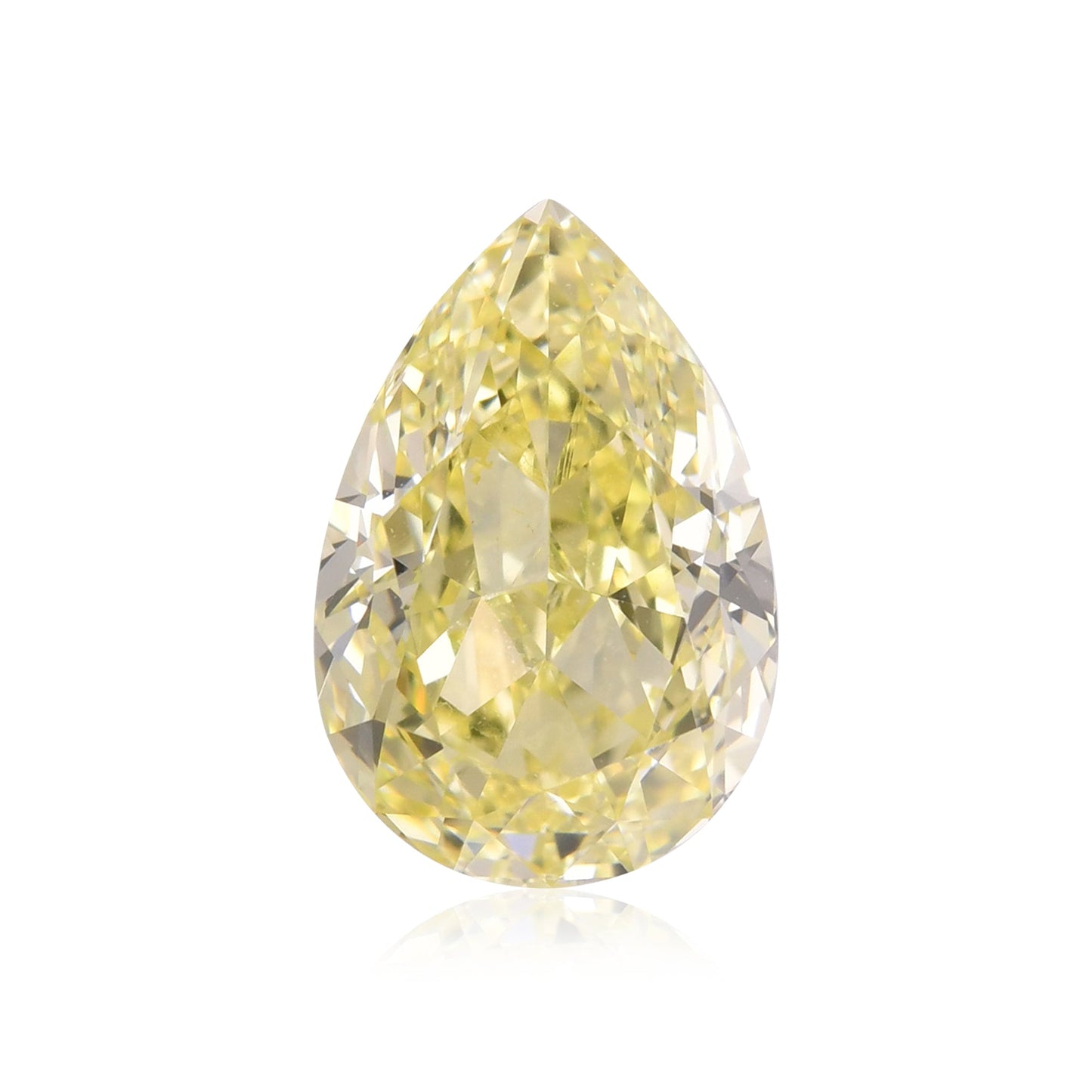 3,07 Karat Fancy Yellow Birnenförmiger Diamant VS2 GIA