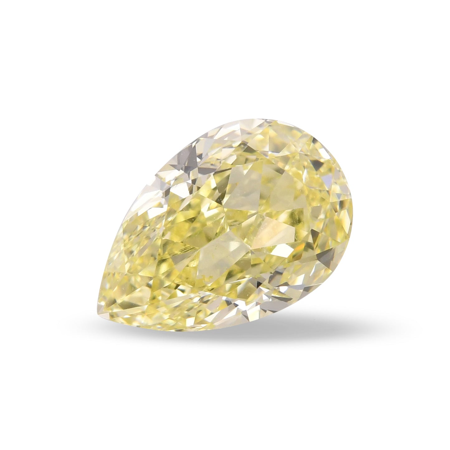 3,07 Karat Fancy Yellow Birnenförmiger Diamant VS2 GIA