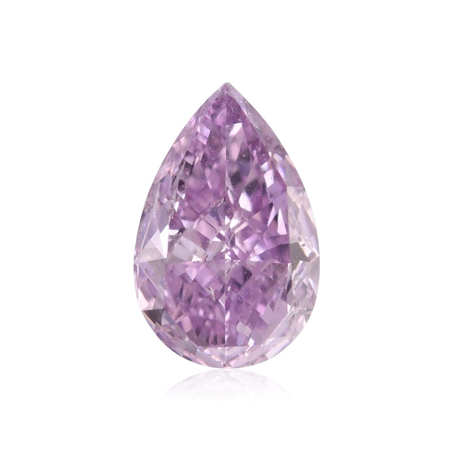 0,45 Karat Fancy Intense Pinkish Purple Birnenförmiger Diamant I1 GIA