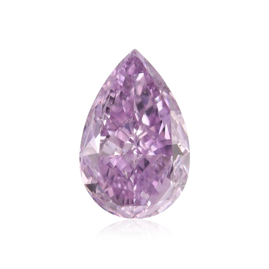 0,45 Karat Fancy Intense Pinkish Purple Birnenförmiger Diamant I1 GIA