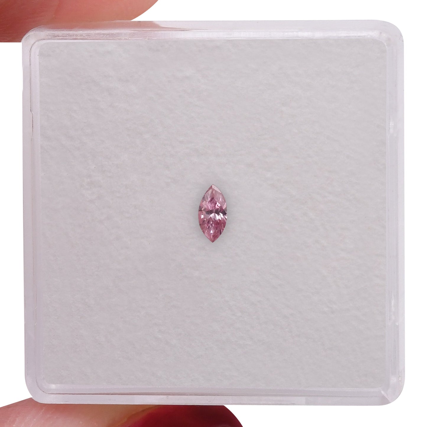 0,08 Karat Fancy Intense Purplish Pink Marquise-Diamant (SI1) GIA