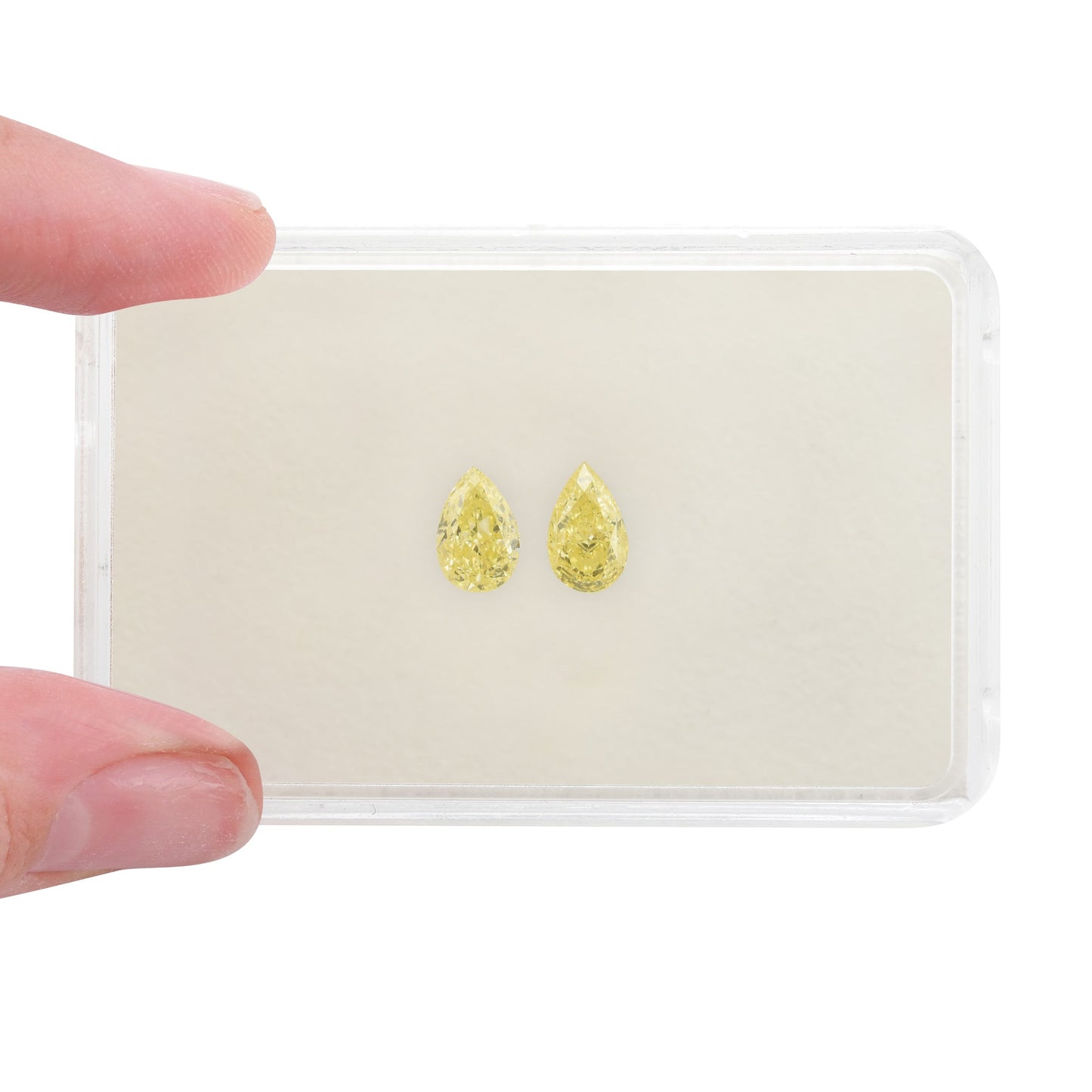 2,00 Karat Fancy Light Yellow Birnenförmige Diamanten SI1