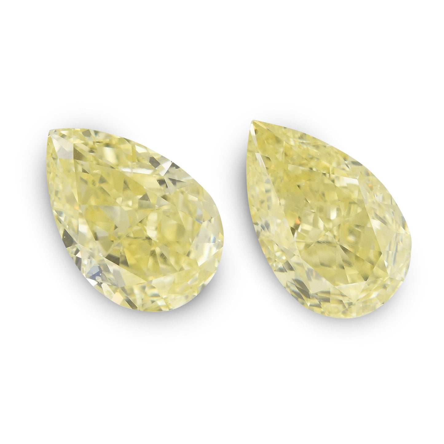 2,00 Karat Fancy Light Yellow Birnenförmige Diamanten SI1
