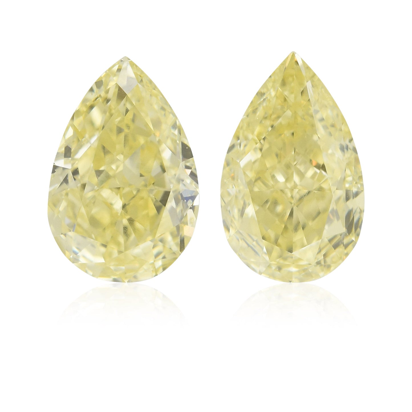 2,00 Karat Fancy Light Yellow Birnenförmige Diamanten SI1