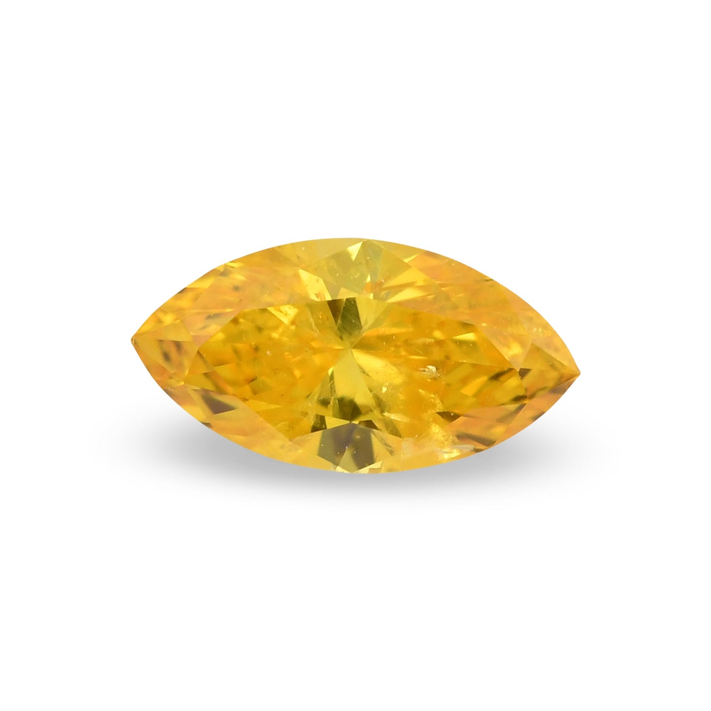 0,21 Karat Fancy Vivid Orange Yellow Marquise-Diamant (I1) GIA