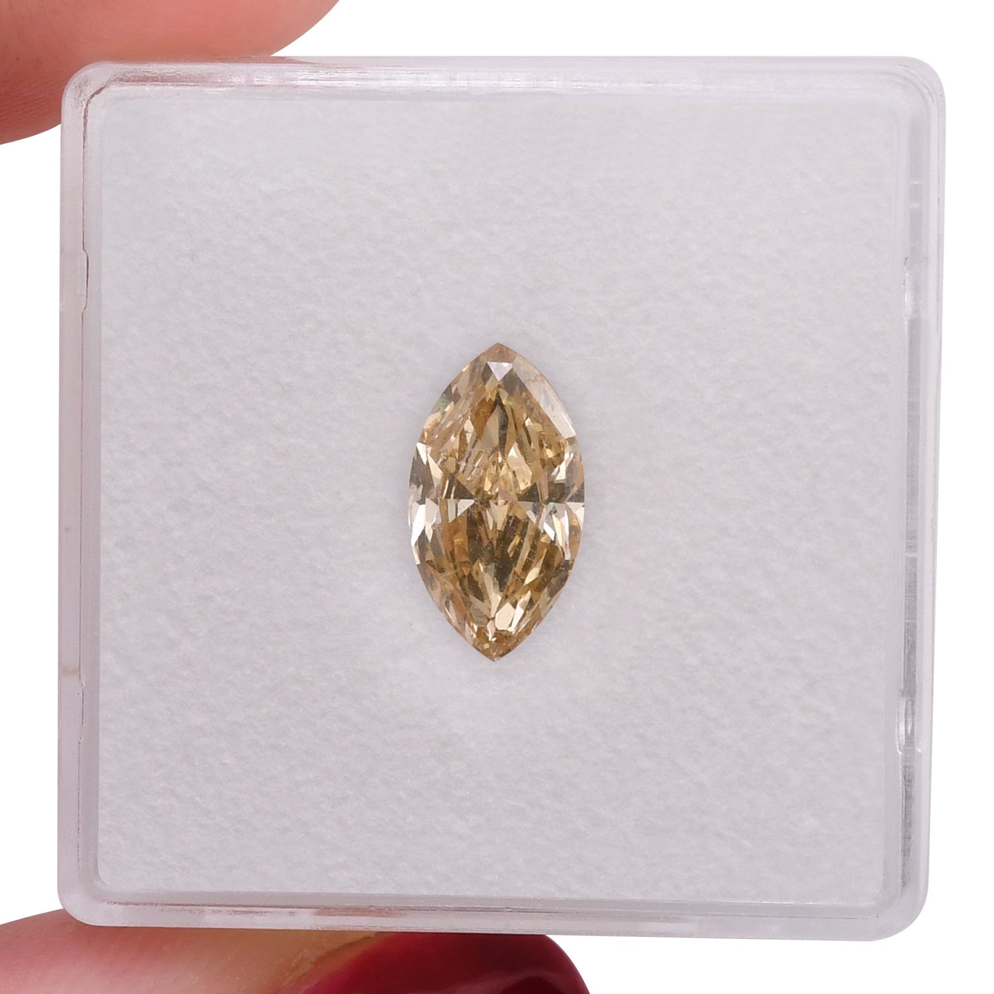 1,10 Karat Fancy Brownish Yellow Marquise Diamant VS2 GIA