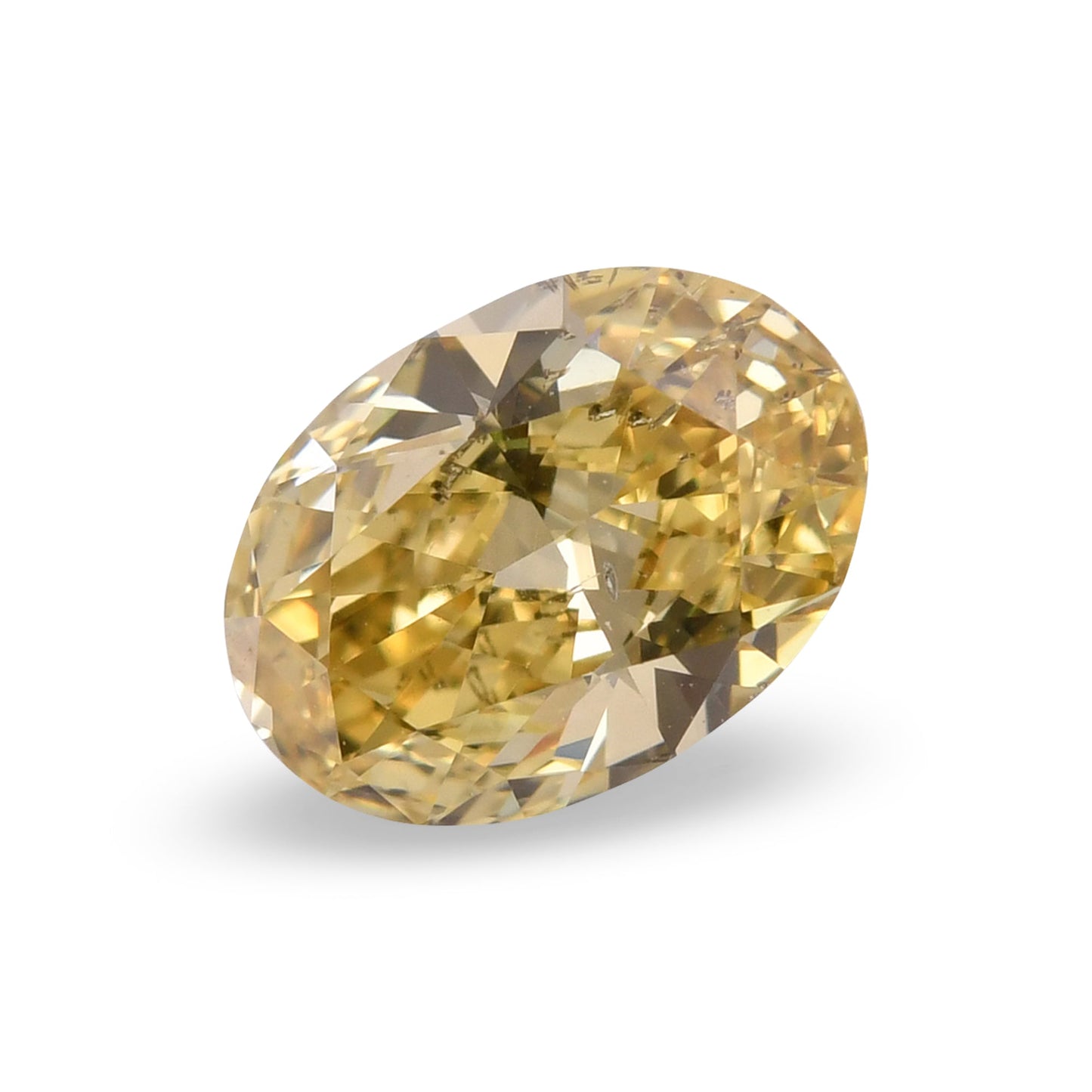 0,79 Karat Fancy Brownish Yellow Oval Diamond SI2 GIA