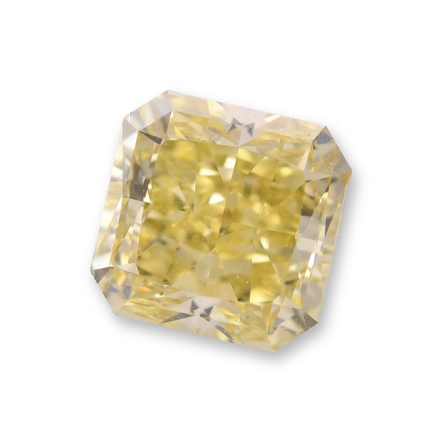 0,83 Karat Fancy Brownish Greenish Yellow Radiant Diamant VVS2 GIA