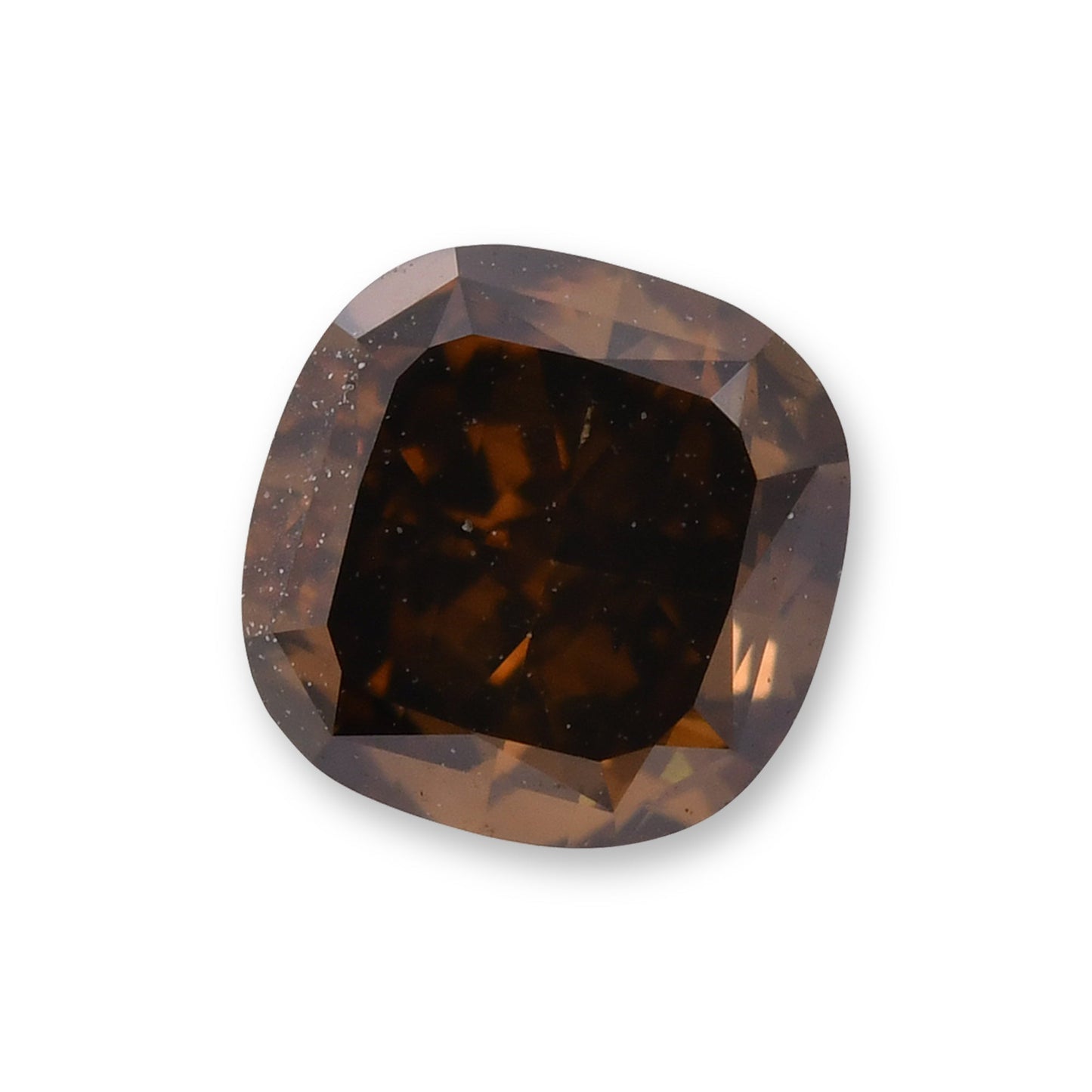 0,59 Karat Fancy Dark Brown Cushion Diamond VS1 GIA